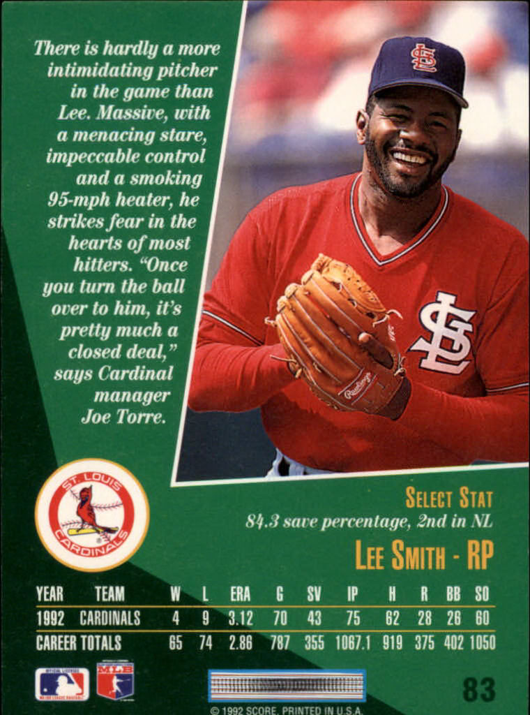 thumbnail 119  - 1993 Select Baseball (Cards 1-200) (Pick Your Cards)