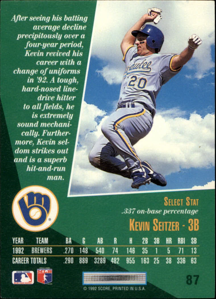 thumbnail 171  - A1080- 1993 Select Baseball Cards 1-250 +Rookies -You Pick- 10+ FREE US SHIP