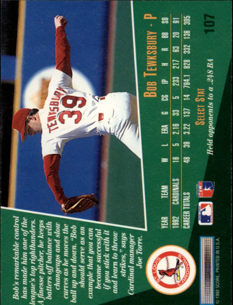thumbnail 209  - A1080- 1993 Select Baseball Cards 1-250 +Rookies -You Pick- 10+ FREE US SHIP
