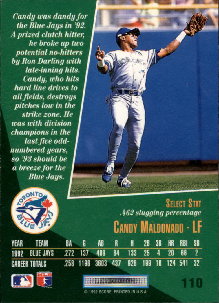 thumbnail 215  - A1080- 1993 Select Baseball Cards 1-250 +Rookies -You Pick- 10+ FREE US SHIP