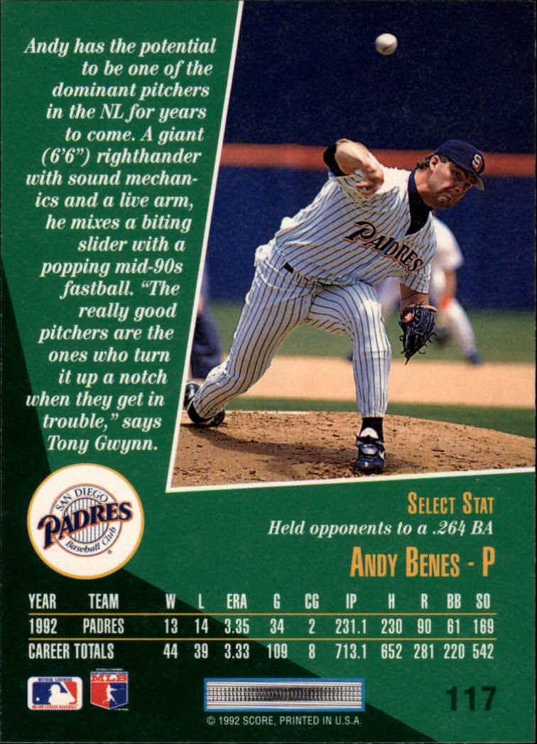 thumbnail 233  - 1993 Select Baseball Card Pick 1-250