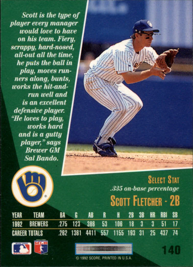 thumbnail 275  - A1080- 1993 Select Baseball Cards 1-250 +Rookies -You Pick- 10+ FREE US SHIP