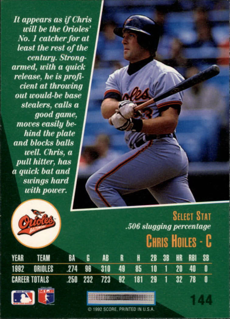 thumbnail 283  - A1080- 1993 Select Baseball Cards 1-250 +Rookies -You Pick- 10+ FREE US SHIP