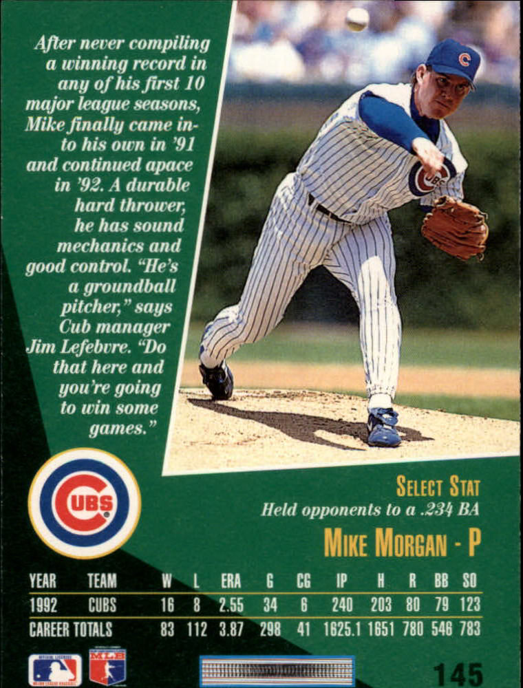 thumbnail 285  - A1080- 1993 Select Baseball Cards 1-250 +Rookies -You Pick- 10+ FREE US SHIP