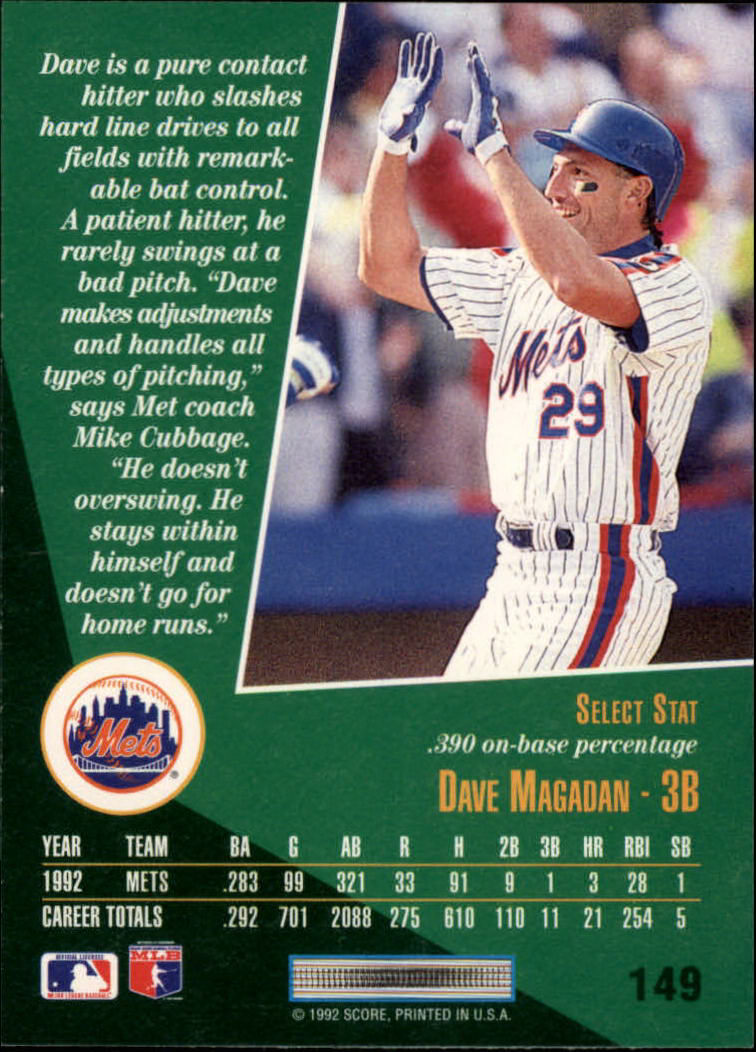 thumbnail 297  - 1993 Select Baseball Card Pick 1-250