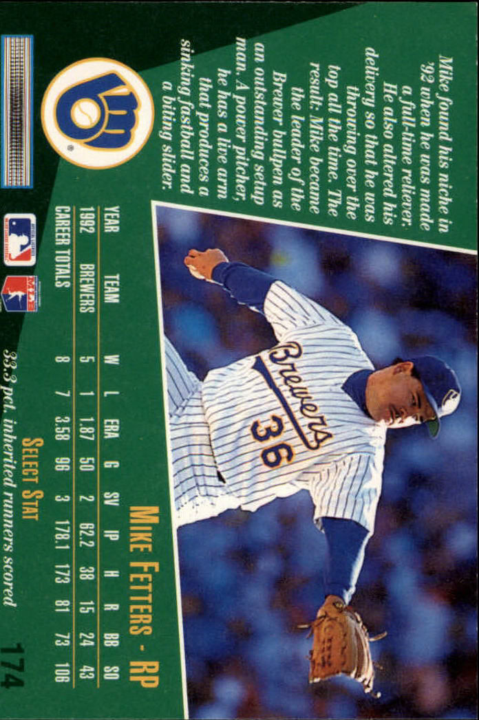 thumbnail 343  - A1080- 1993 Select Baseball Cards 1-250 +Rookies -You Pick- 10+ FREE US SHIP