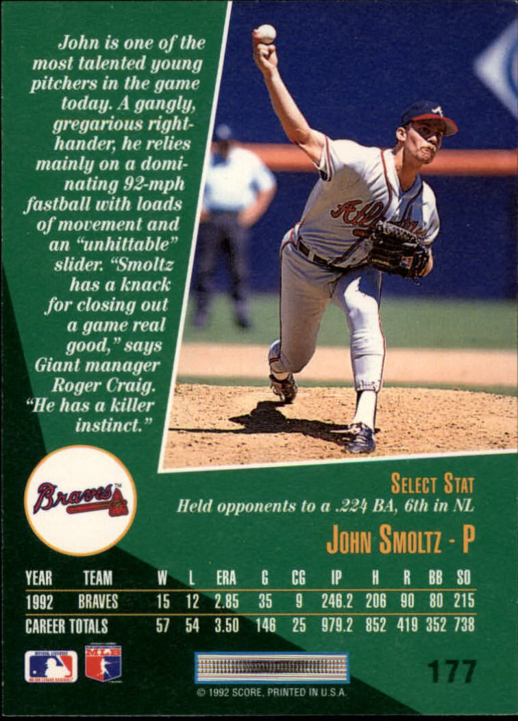 thumbnail 349  - A1080- 1993 Select Baseball Cards 1-250 +Rookies -You Pick- 10+ FREE US SHIP