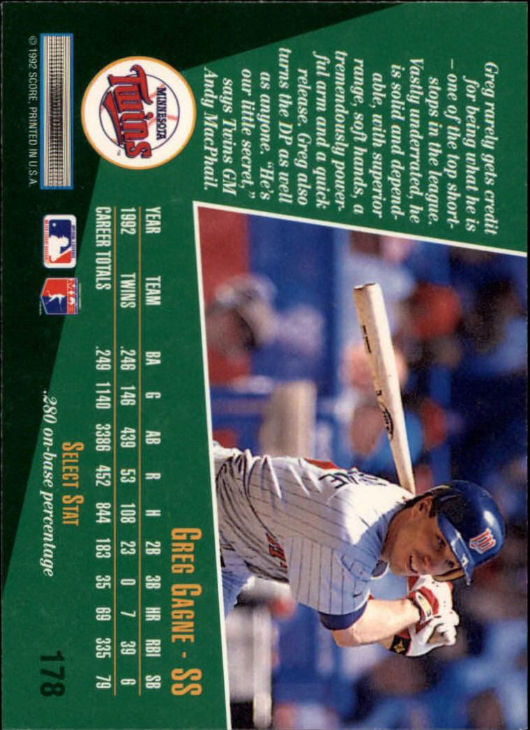 thumbnail 267  - 1993 Select Baseball (Cards 1-200) (Pick Your Cards)