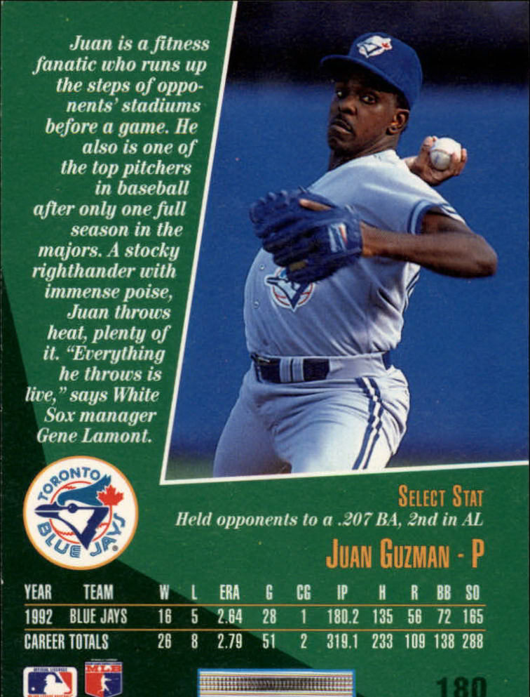 thumbnail 355  - A1080- 1993 Select Baseball Cards 1-250 +Rookies -You Pick- 10+ FREE US SHIP