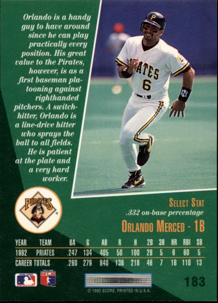 thumbnail 361  - A1080- 1993 Select Baseball Cards 1-250 +Rookies -You Pick- 10+ FREE US SHIP
