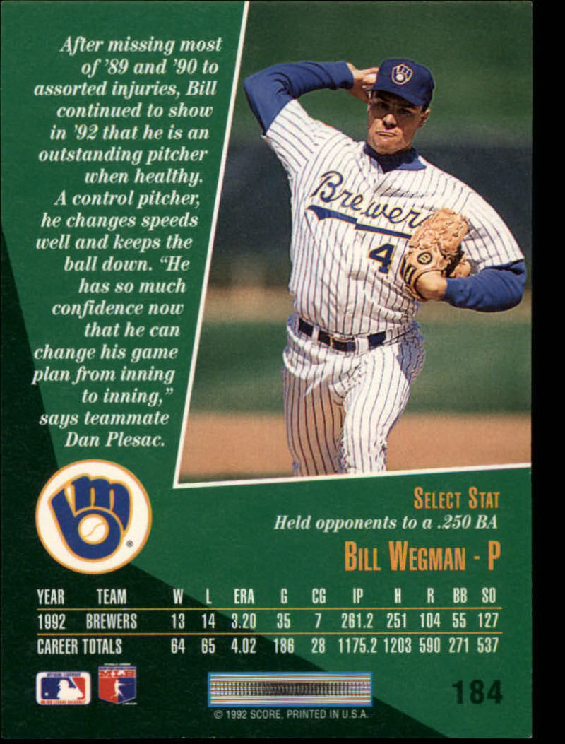 thumbnail 367  - 1993 Select Baseball Card Pick 1-250