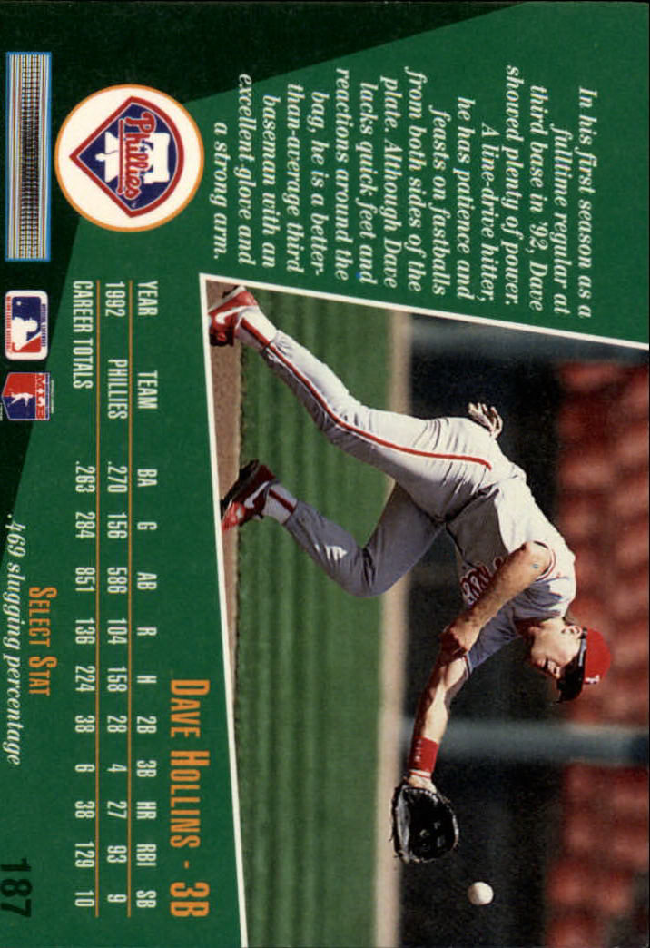 thumbnail 369  - A1080- 1993 Select Baseball Cards 1-250 +Rookies -You Pick- 10+ FREE US SHIP