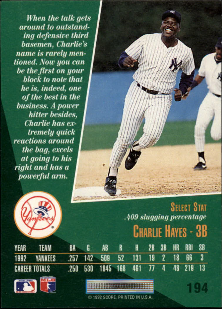 thumbnail 383  - A1080- 1993 Select Baseball Cards 1-250 +Rookies -You Pick- 10+ FREE US SHIP