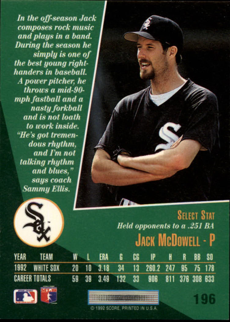thumbnail 293  - 1993 Select Baseball (Cards 1-200) (Pick Your Cards)