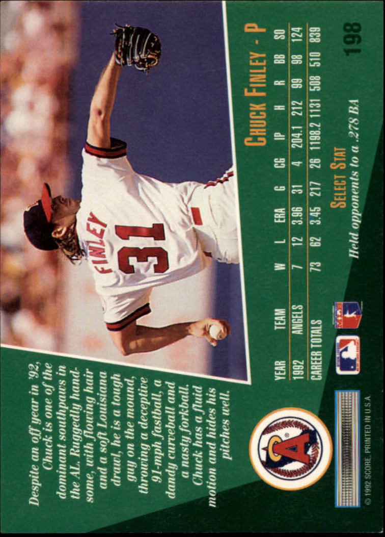 thumbnail 395  - 1993 Select Baseball Card Pick 1-250