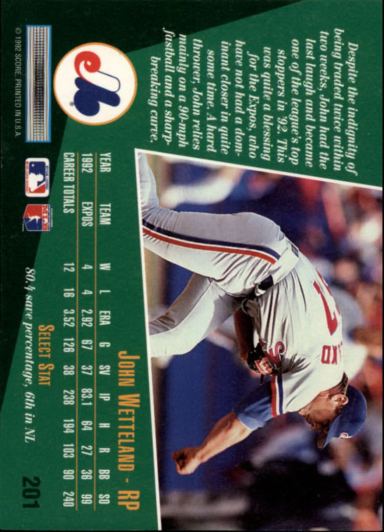 thumbnail 401  - 1993 Select Baseball Card Pick 1-250