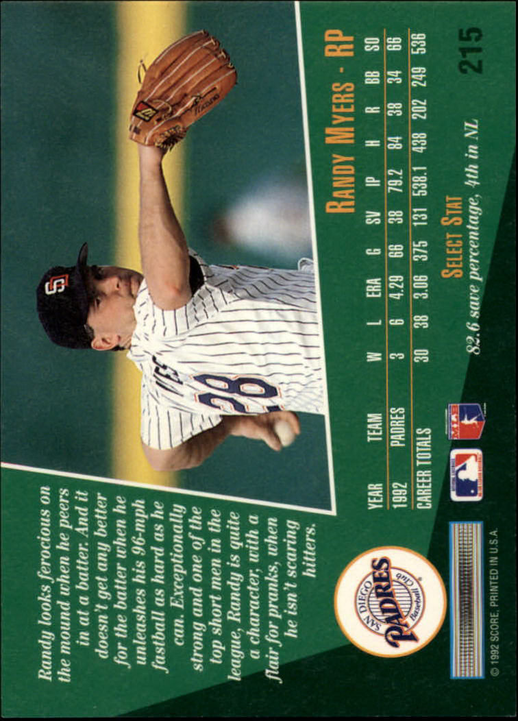 thumbnail 429  - 1993 Select Baseball Card Pick 1-250