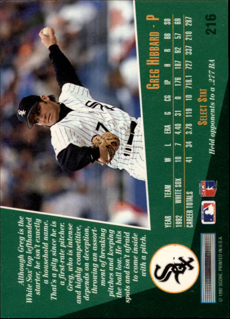 thumbnail 27  - 1993 Select Baseball (Cards 201-405) (Pick Your Cards)