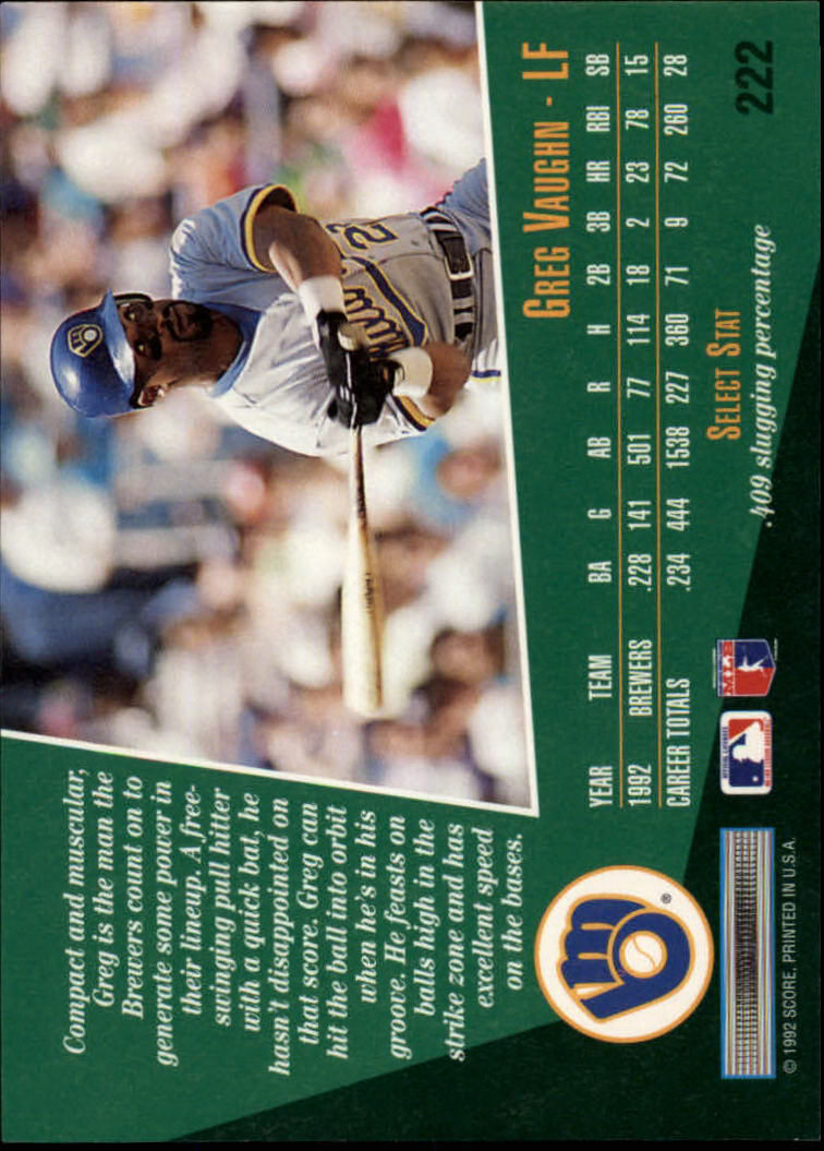 thumbnail 35  - 1993 Select Baseball (Cards 201-405) (Pick Your Cards)