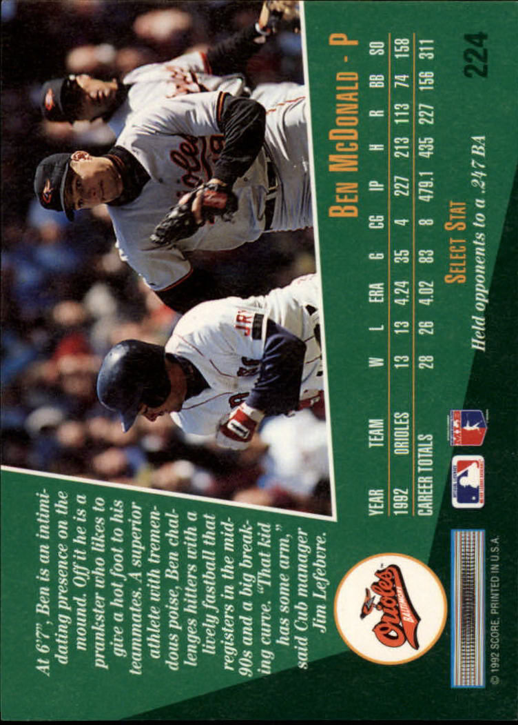 thumbnail 37  - 1993 Select Baseball (Cards 201-405) (Pick Your Cards)