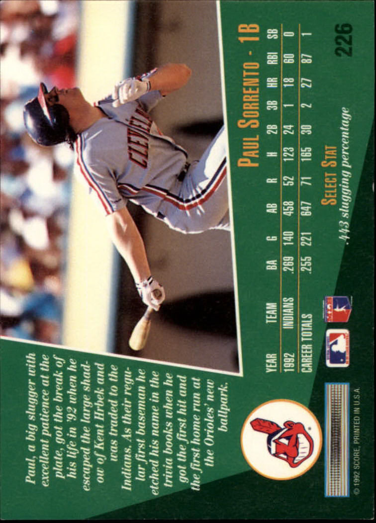 thumbnail 451  - 1993 Select Baseball Card Pick 1-250