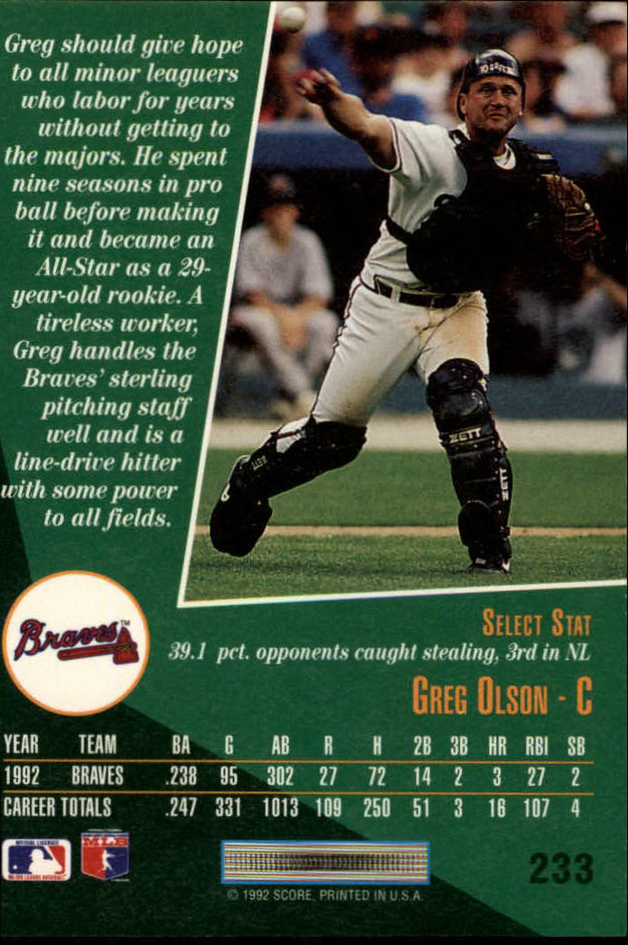 thumbnail 465  - 1993 Select Baseball Card Pick 1-250