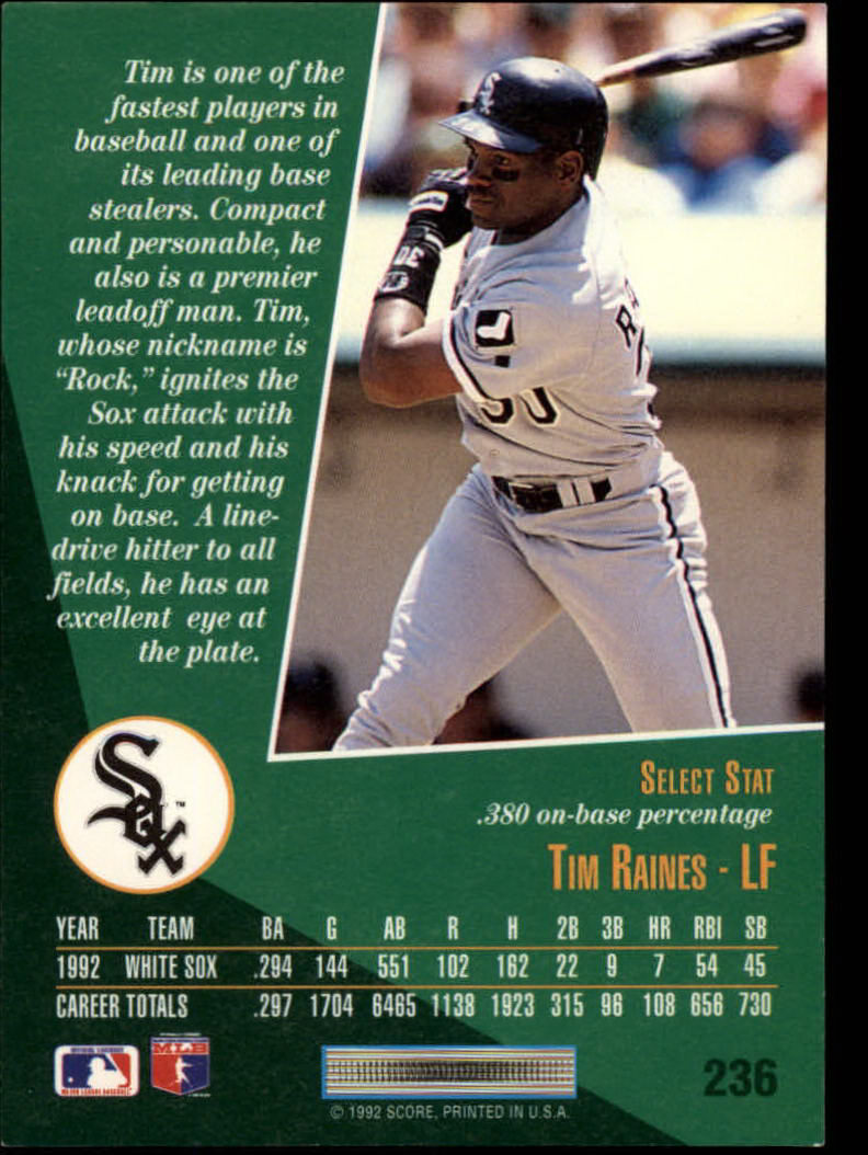 thumbnail 55  - 1993 Select Baseball (Cards 201-405) (Pick Your Cards)
