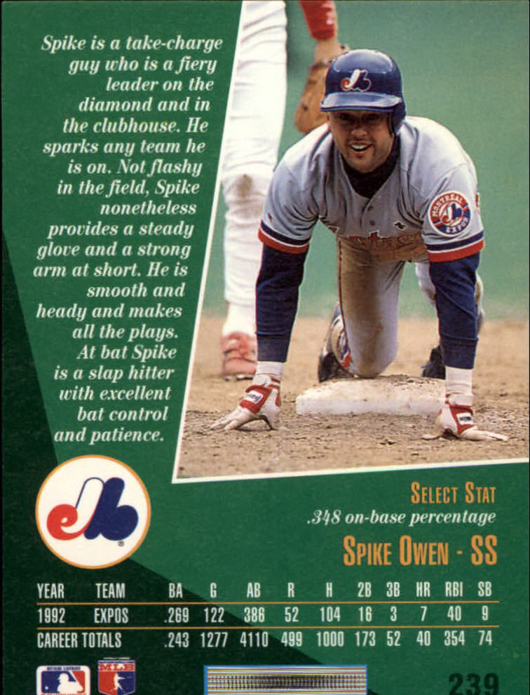 thumbnail 61  - 1993 Select Baseball (Cards 201-405) (Pick Your Cards)