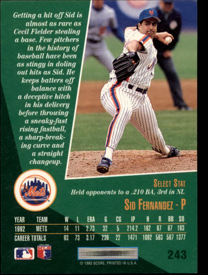 thumbnail 65  - 1993 Select Baseball (Cards 201-405) (Pick Your Cards)