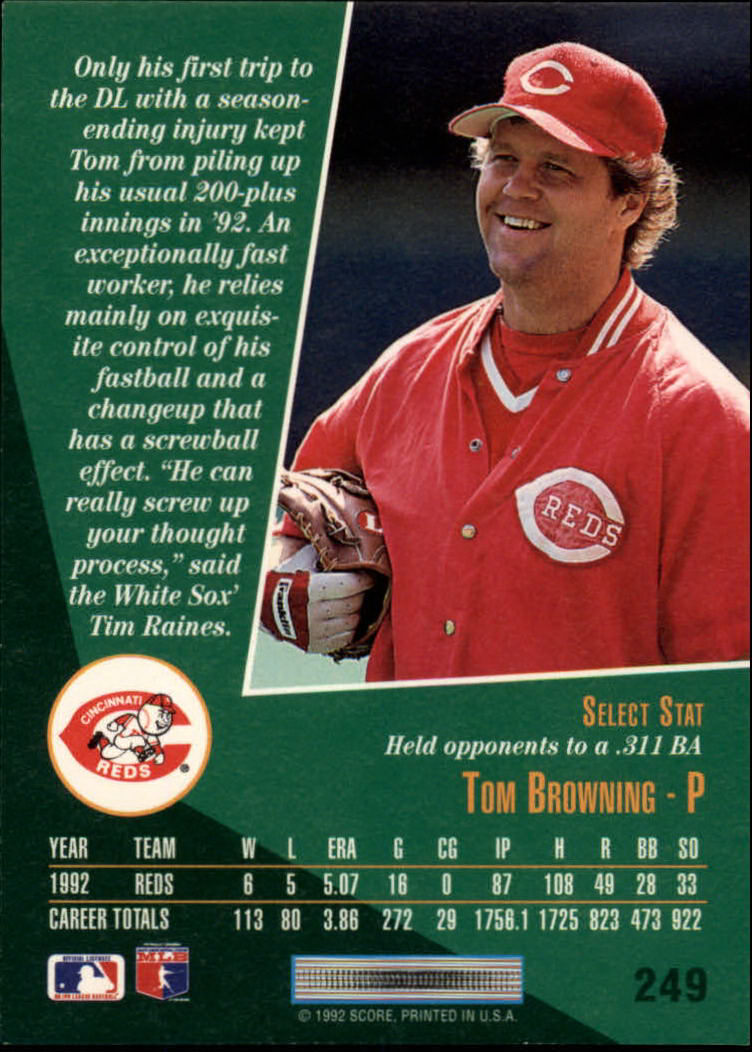 thumbnail 75  - 1993 Select Baseball (Cards 201-405) (Pick Your Cards)