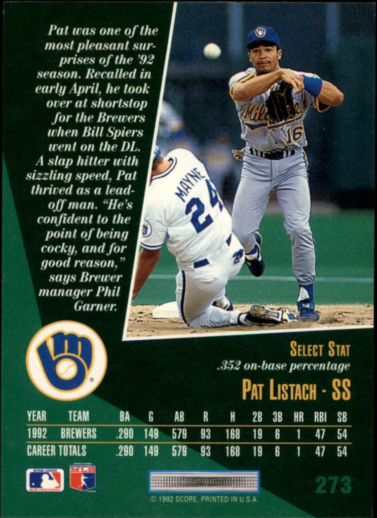 thumbnail 107  - 1993 Select Baseball (Cards 201-405) (Pick Your Cards)