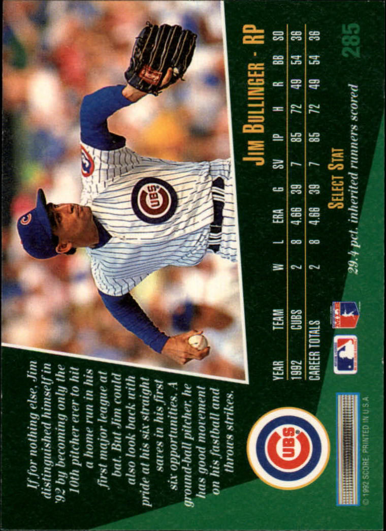 thumbnail 71  - 1993 Select Baseball Card Pick 251-405