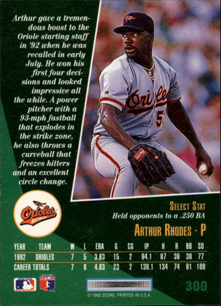 thumbnail 101  - 1993 Select Baseball Card Pick 251-405