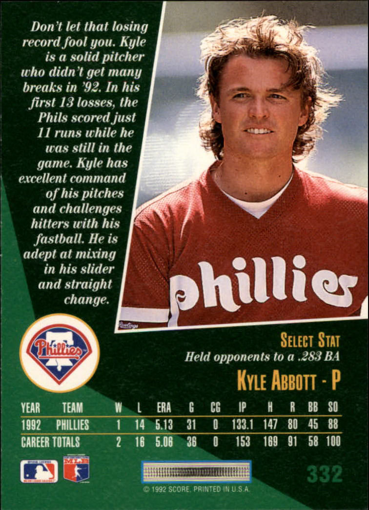 thumbnail 165  - 1993 Select Baseball Card Pick 251-405