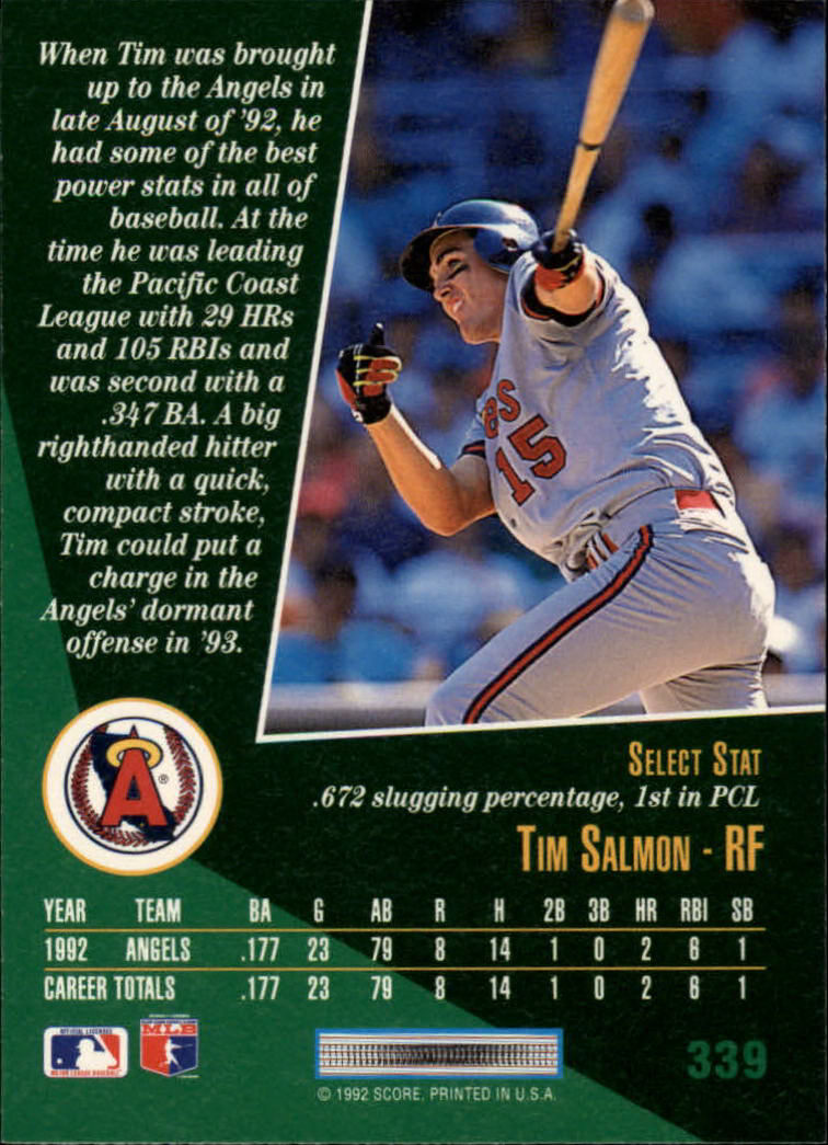 thumbnail 179  - 1993 Select Baseball Card Pick 251-405