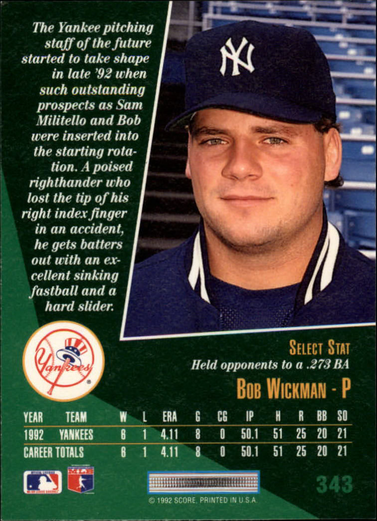 thumbnail 187  - 1993 Select Baseball Card Pick 251-405
