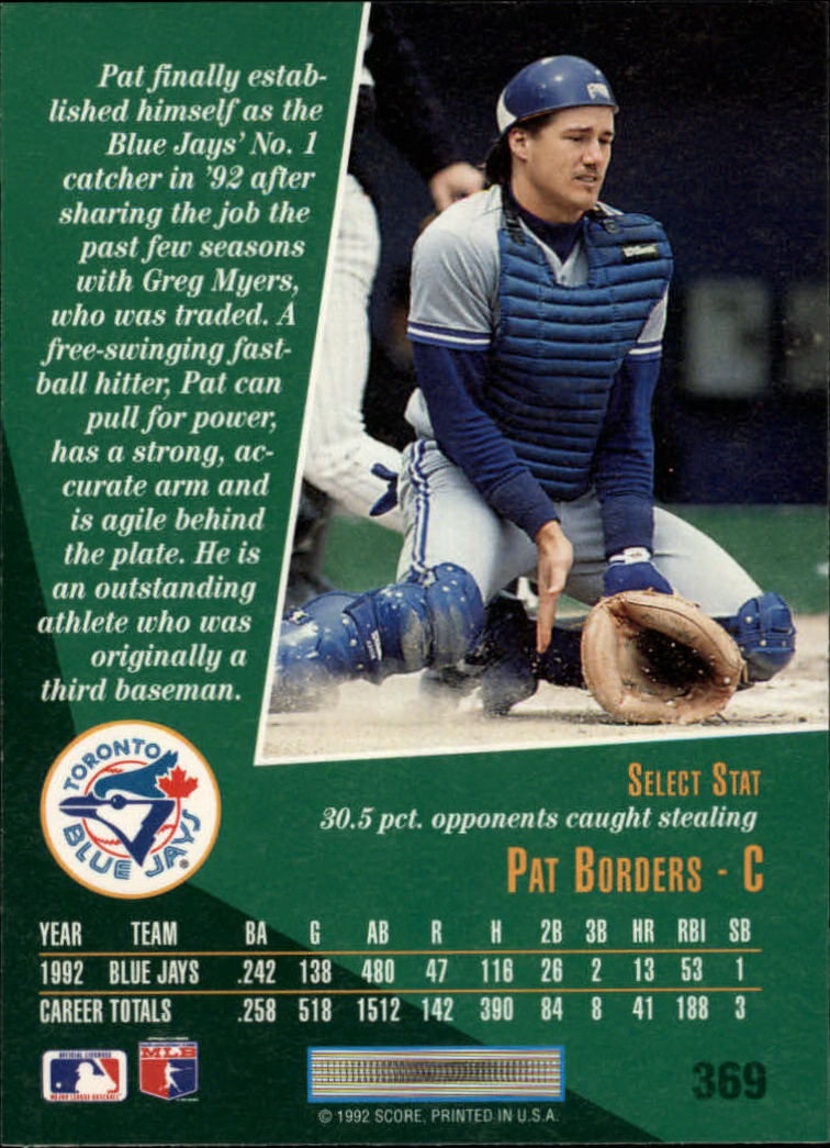 thumbnail 169  - 1993 Select Baseball (Cards 201-405) (Pick Your Cards)