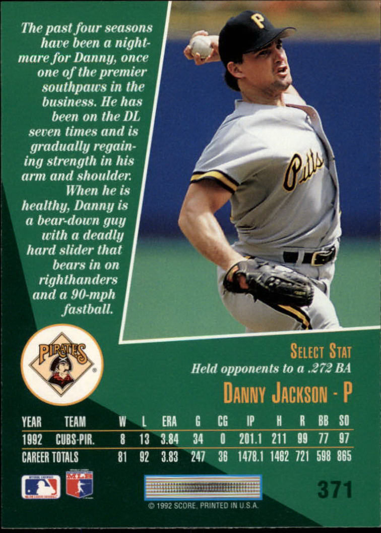 thumbnail 171  - 1993 Select Baseball (Cards 201-405) (Pick Your Cards)