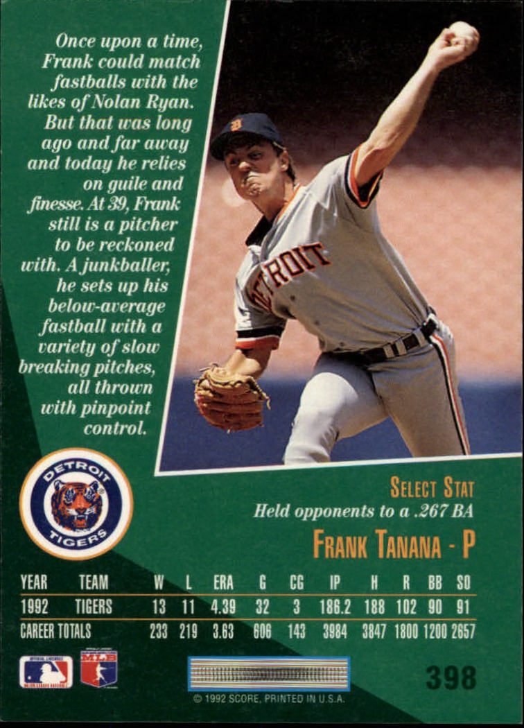 thumbnail 295  - 1993 Select Baseball Card Pick 251-405