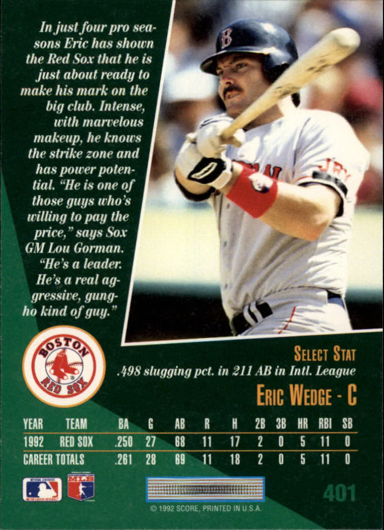 thumbnail 215  - 1993 Select Baseball (Cards 201-405) (Pick Your Cards)
