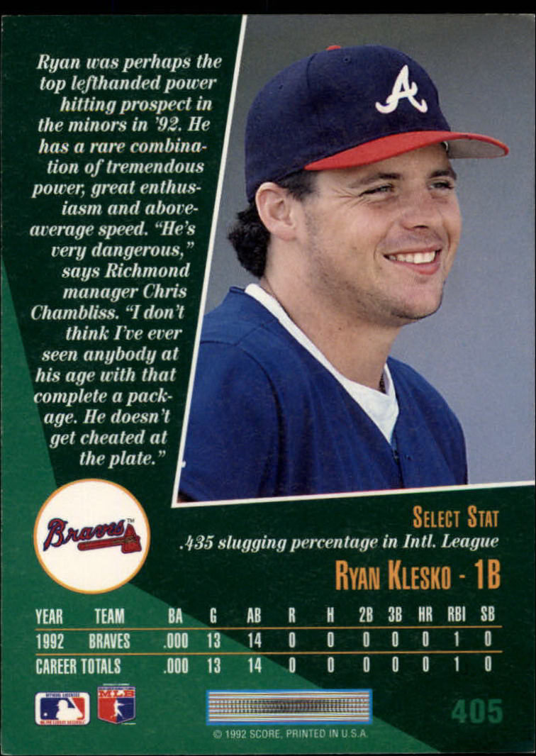 thumbnail 309  - 1993 Select Baseball Card Pick 251-405
