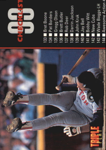 1993 Triple Play (Donruss) Baseball "Main Set" Cards #151 to #264 - Picture 94 of 219