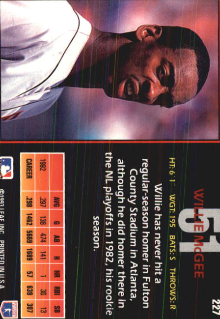 1993 Triple Play (Donruss) Baseball "Main Set" Cards #151 to #264 - Picture 149 of 219