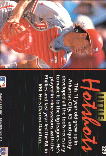 1993 Triple Play (Donruss) Baseball "Main Set" Cards #151 to #264 - Picture 153 of 219