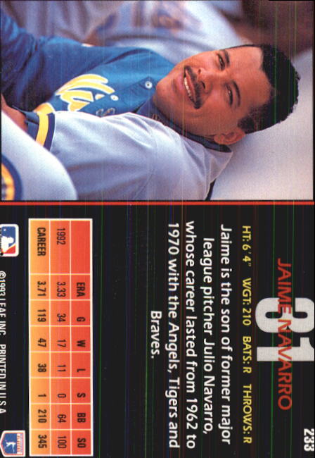 1993 Triple Play Baseball Card Pick 101-264