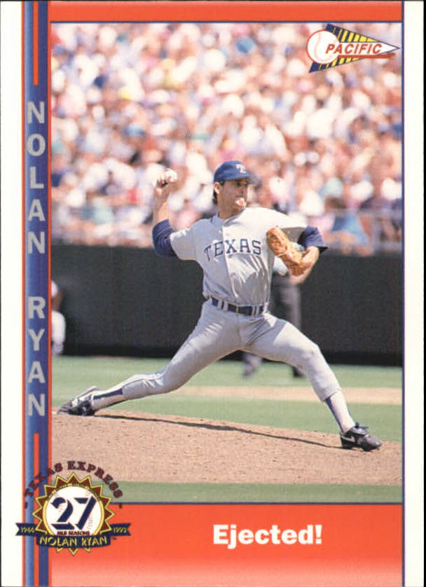 NOLAN RYAN 1993 Pacific 27th Season Baseball Card #209 Texas Rangers