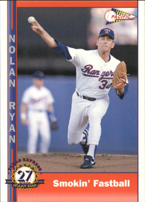 Nolan Ryan 1993 Pacific Ryan 27th Season #221 Texas Rangers