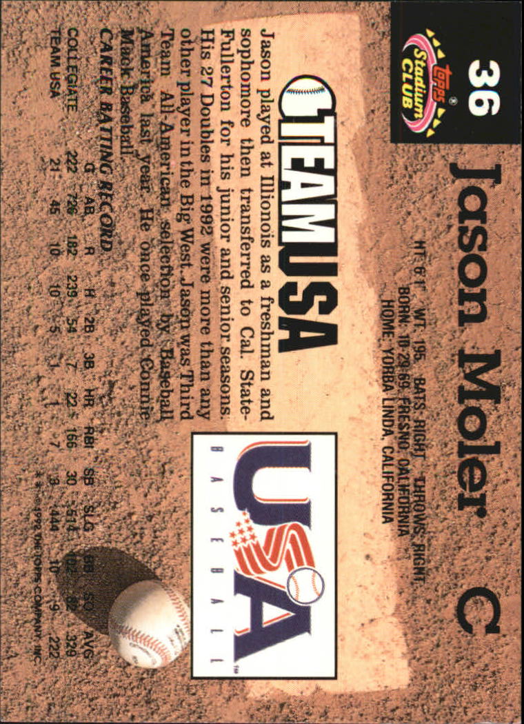 1993 Stadium Club Murphy Baseball - Picture 47 of 272