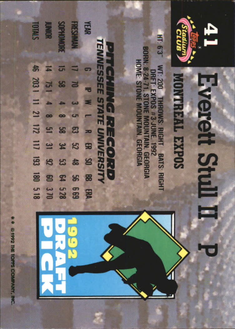 1993 Stadium Club Murphy Baseball - Picture 55 of 272