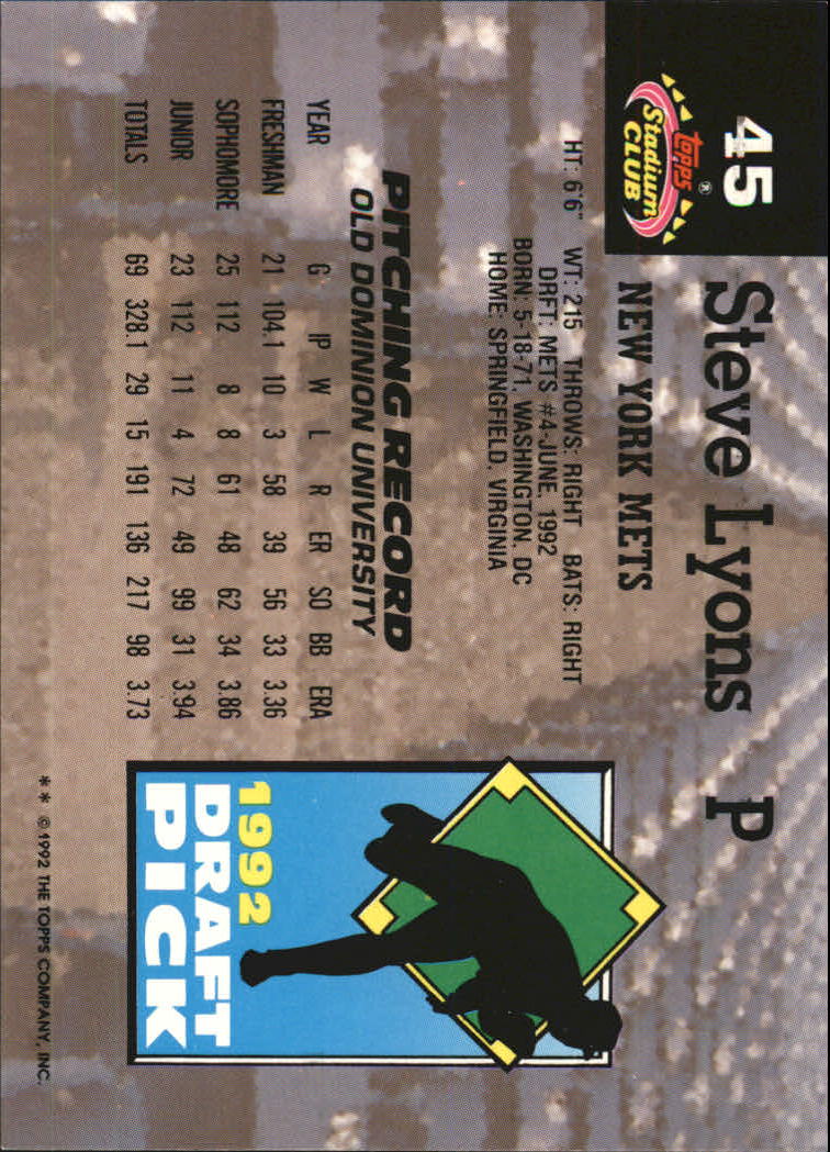 1993 Stadium Club Murphy Baseball - Picture 62 of 272